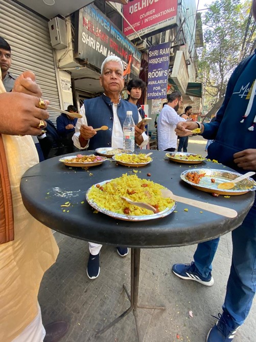 インド　デリー　朝食